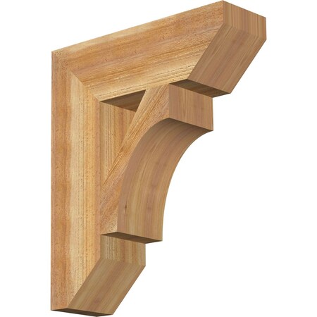 Ekena Millwork Westlake Slat Rough Sawn Bracket, Western Red Cedar, 6"W x 20"D x 24"H BKT06X20X24WTL06RWR